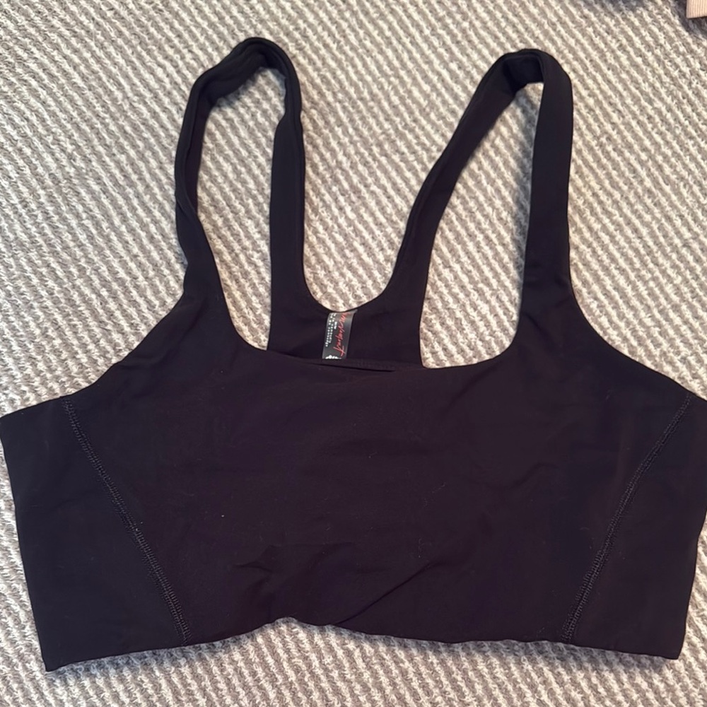 Free People Black Sports Bra